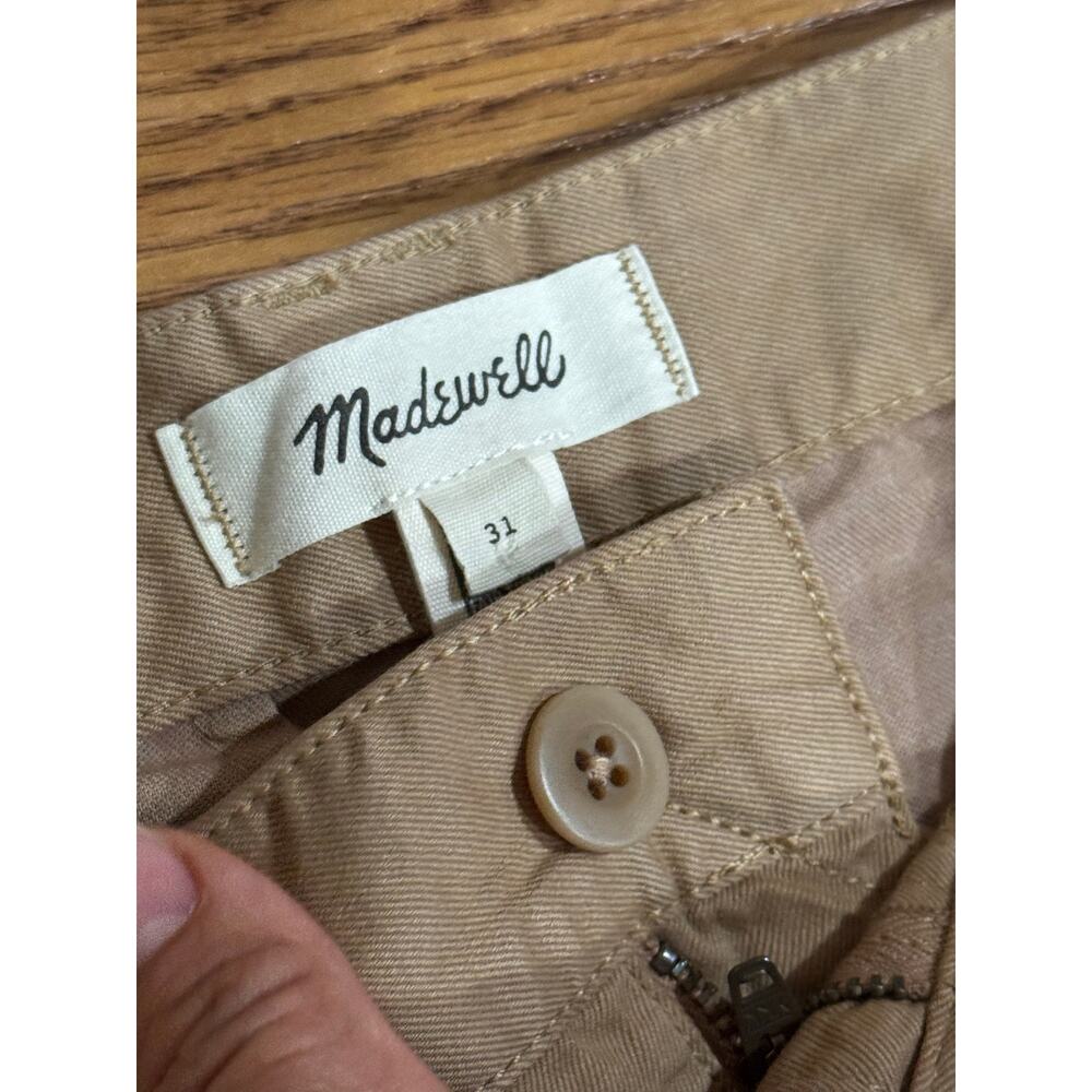 Madewell khaki Classic Pleated Tapered Pants size 30 - Picture 10 of 10